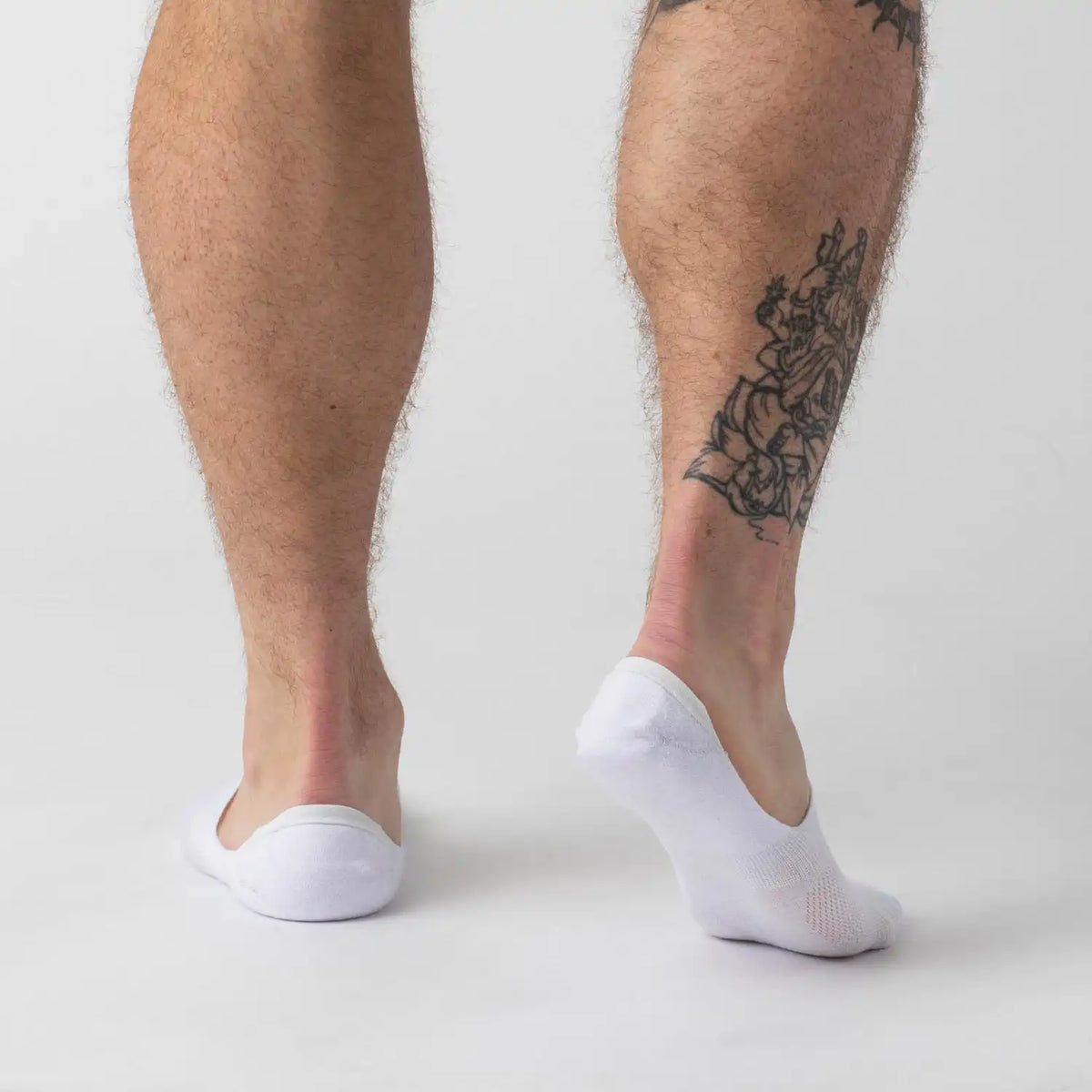 White Never Show Socks 6-Pack