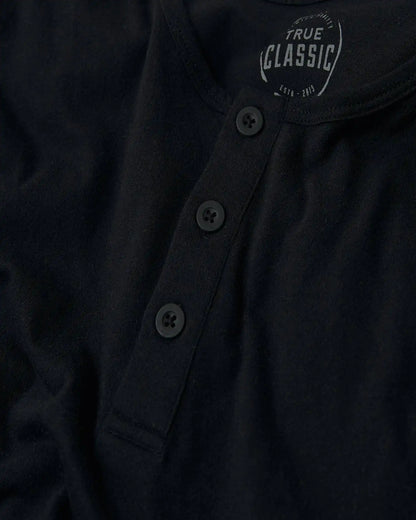 All Black Classic Henley 3-Pack