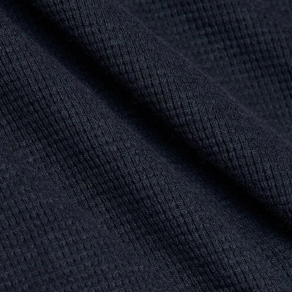 Navy Long Sleeve Waffle Crew 3-Pack