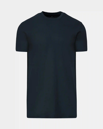 Navy Tall Straight Hem Crew Neck T-Shirt
