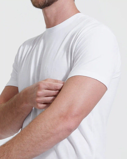 All-White Tall Straight Hem Crew Neck T-Shirt 6-Pack
