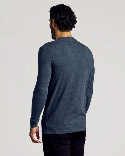 Heather Navy Tall Long Sleeve T-Shirt