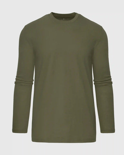 Military Green Tall Long Sleeve T-Shirt