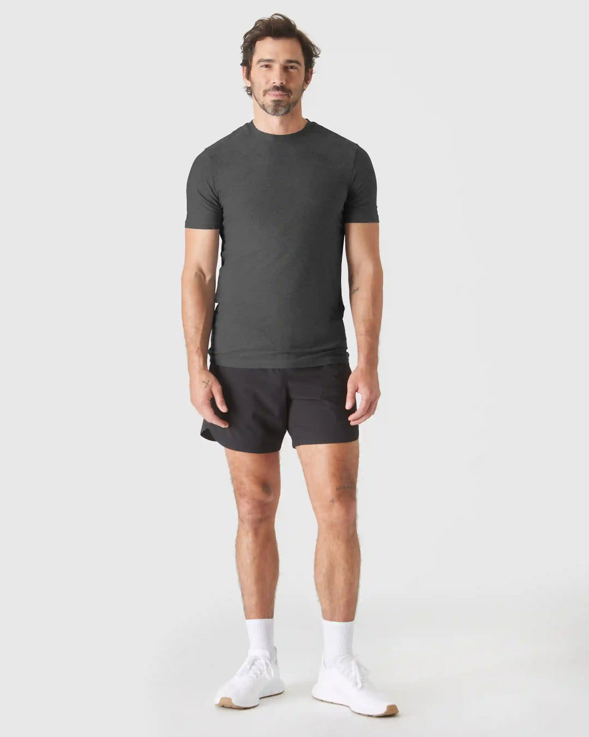 Charcoal Heather Gray Tall Active Crew Neck 2.0