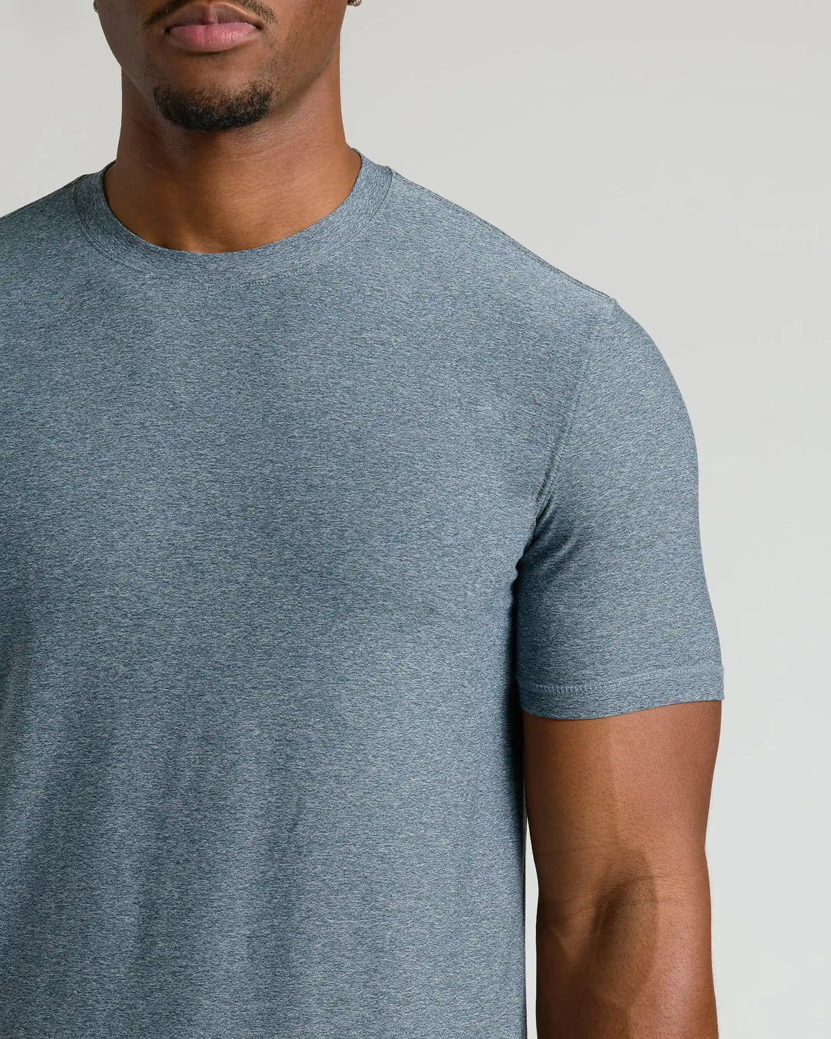 Heather Navy Tall Active Crew Neck 2.0