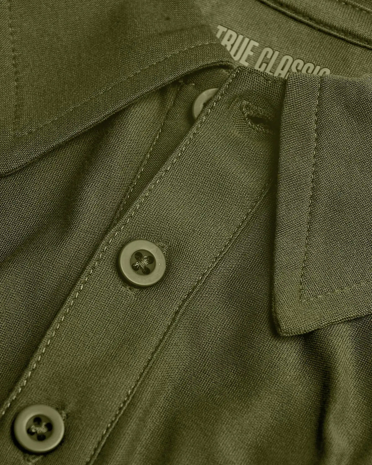 Military Green Short Sleeve Tall Active Polo