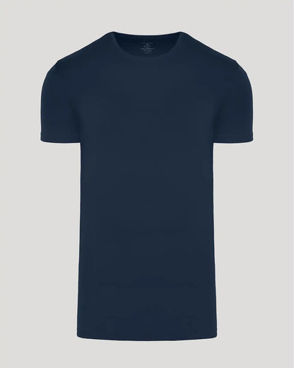 Navy Tall Pima Cotton Blend Crew