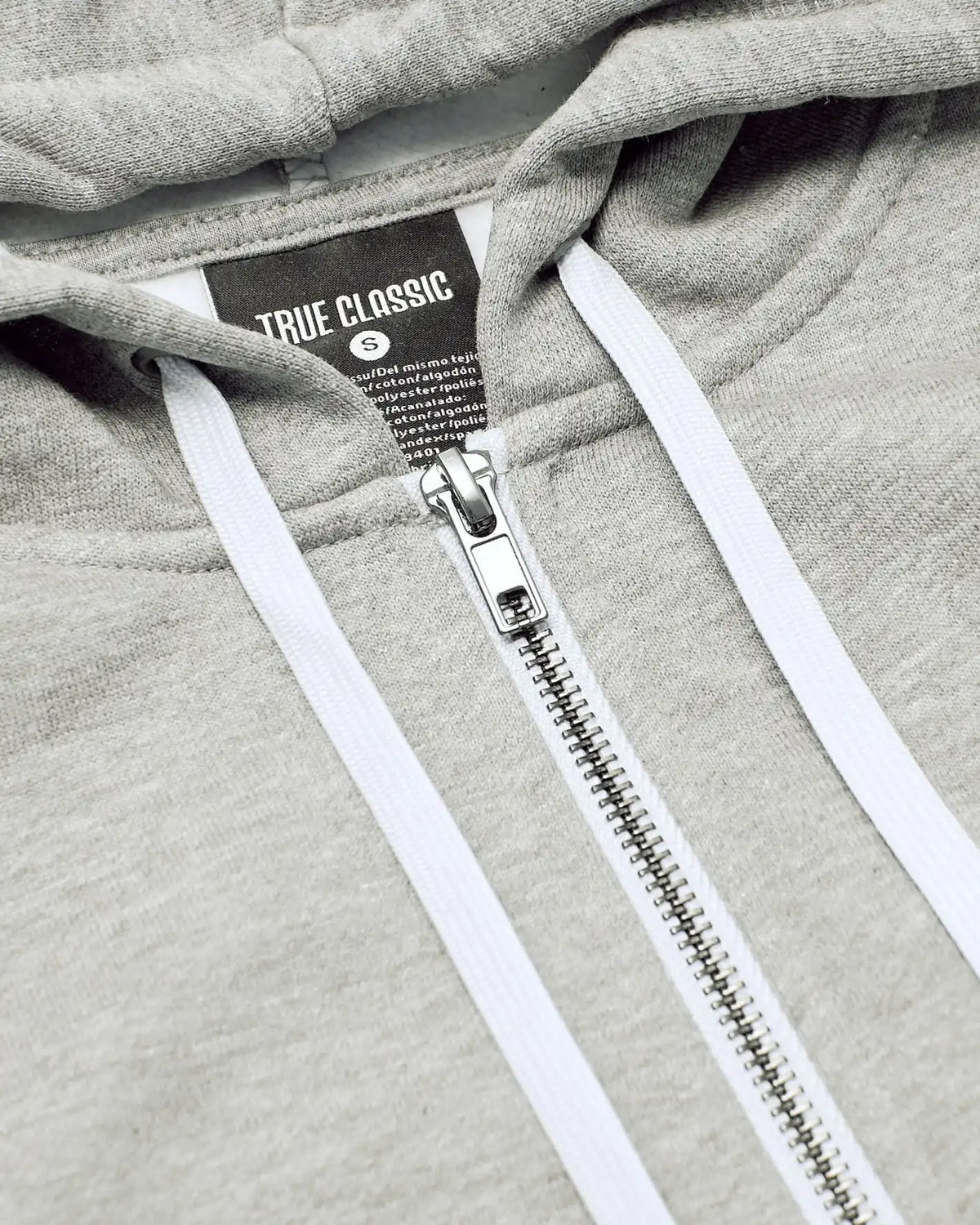 Dark Heather Gray Fleece French Terry Zip Hoodie