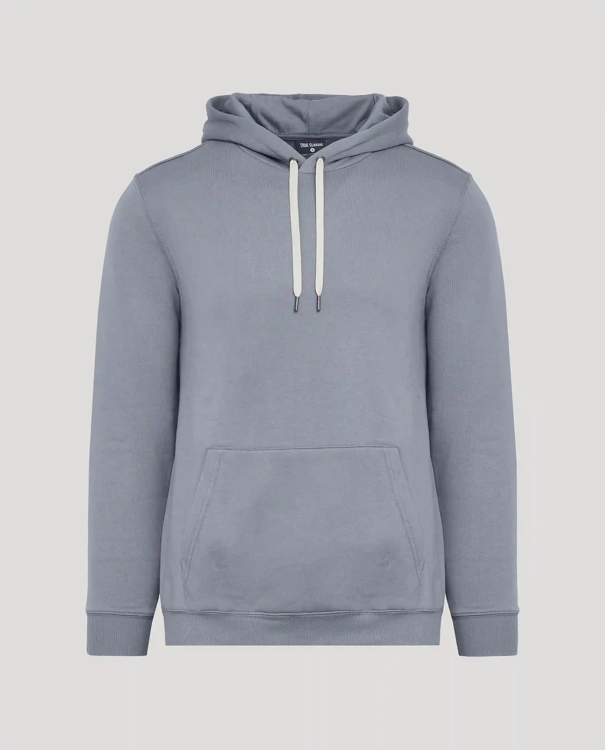 Dusty Blue Fleece French Terry Pullover Hoodie