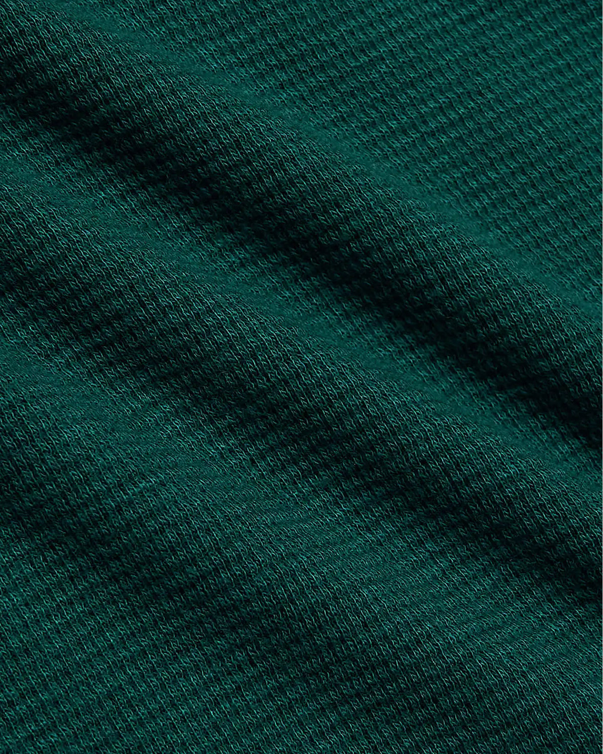 Womens Deep Emerald Waffle Wide Leg Pants