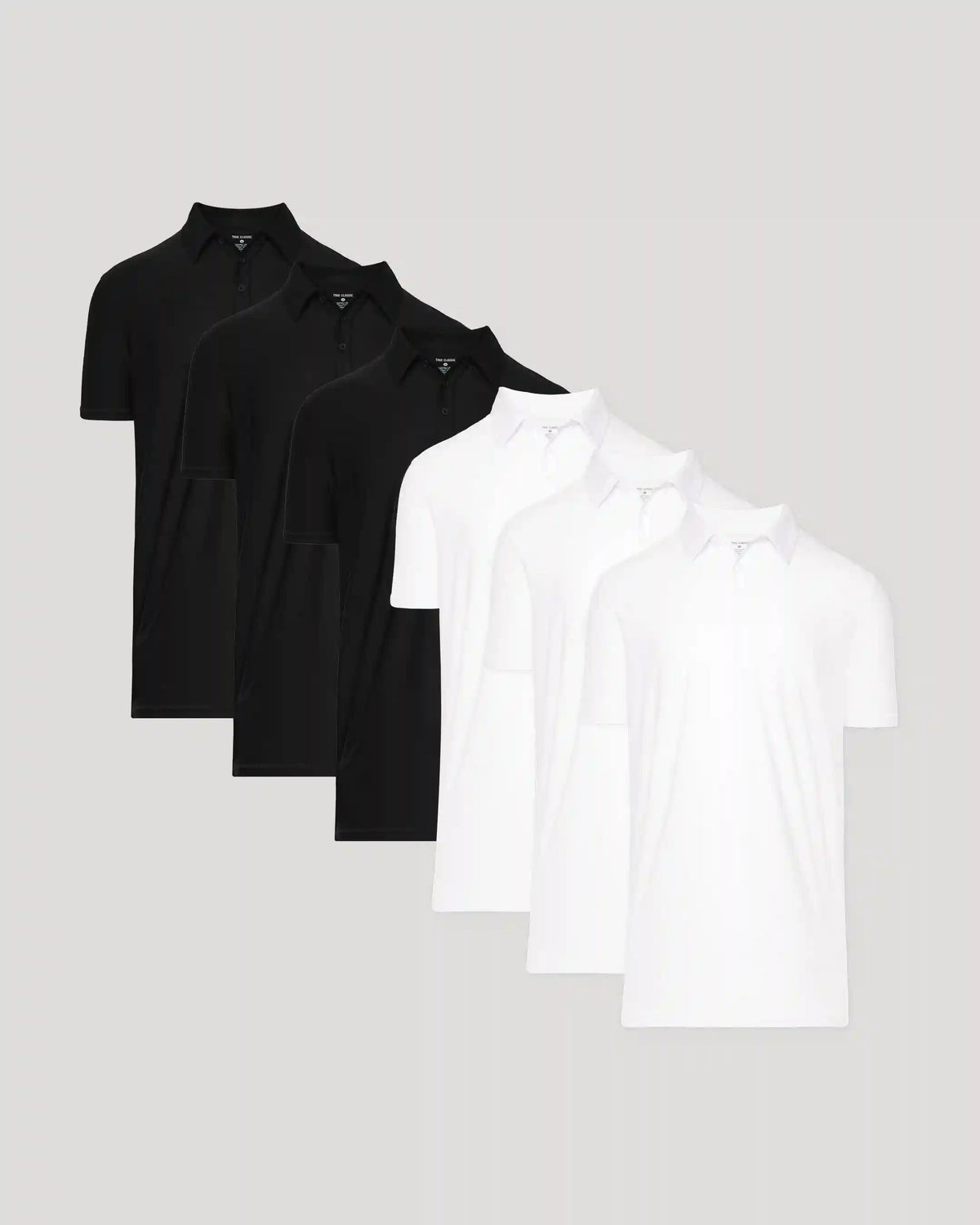 Black & White Active Polo 6-Pack