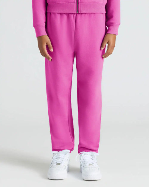 Girls Electric Fuchsia Relaxed Joggers