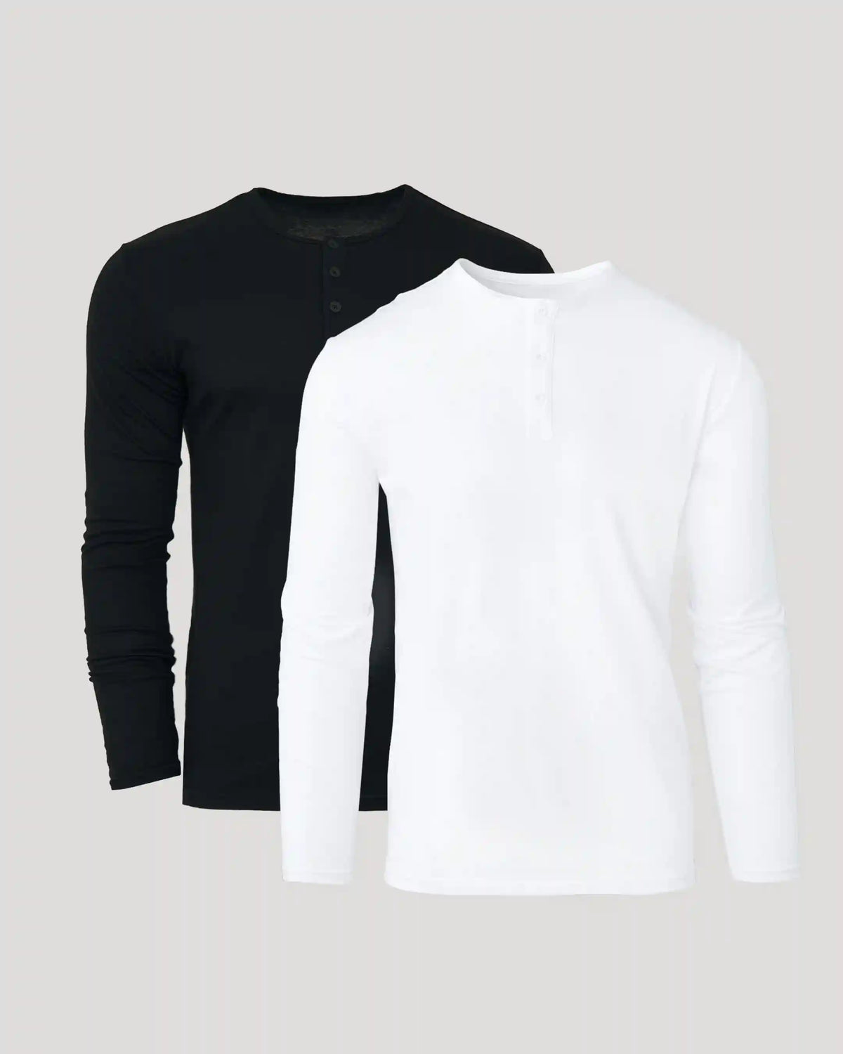 Black & White Classic Henley 2-Pack