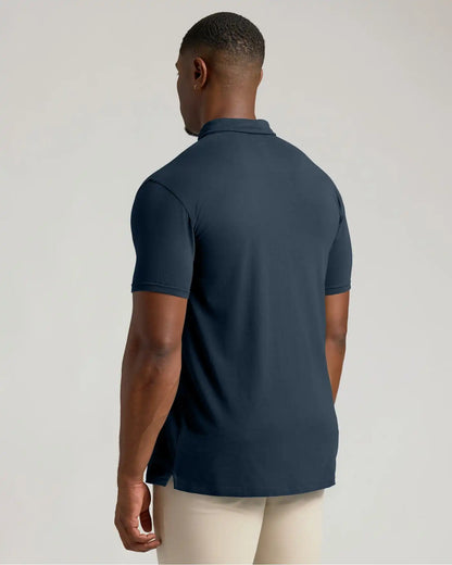 Navy Short Sleeve Tall Polo