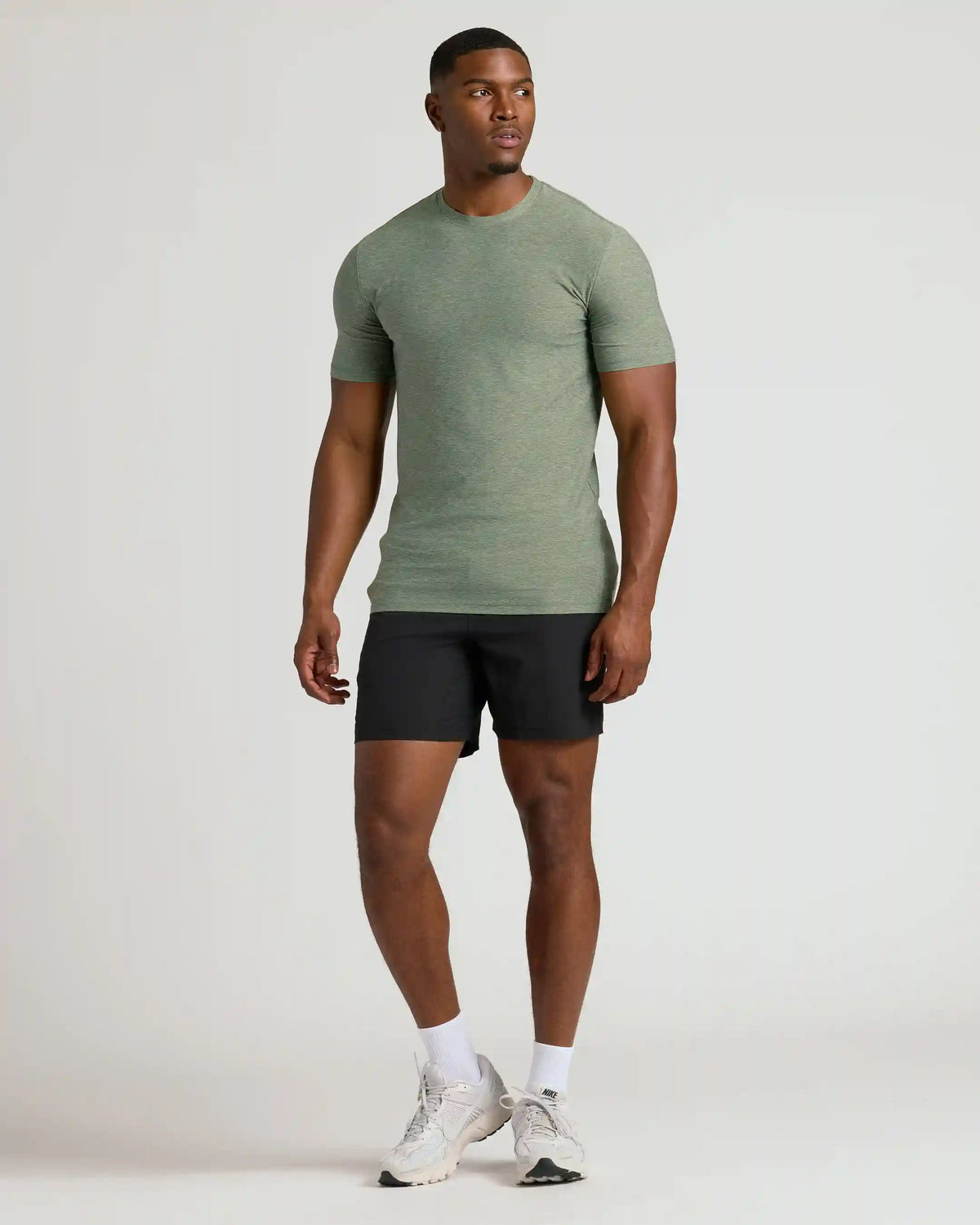 Heather Juniper Tall Active Crew Neck 2.0