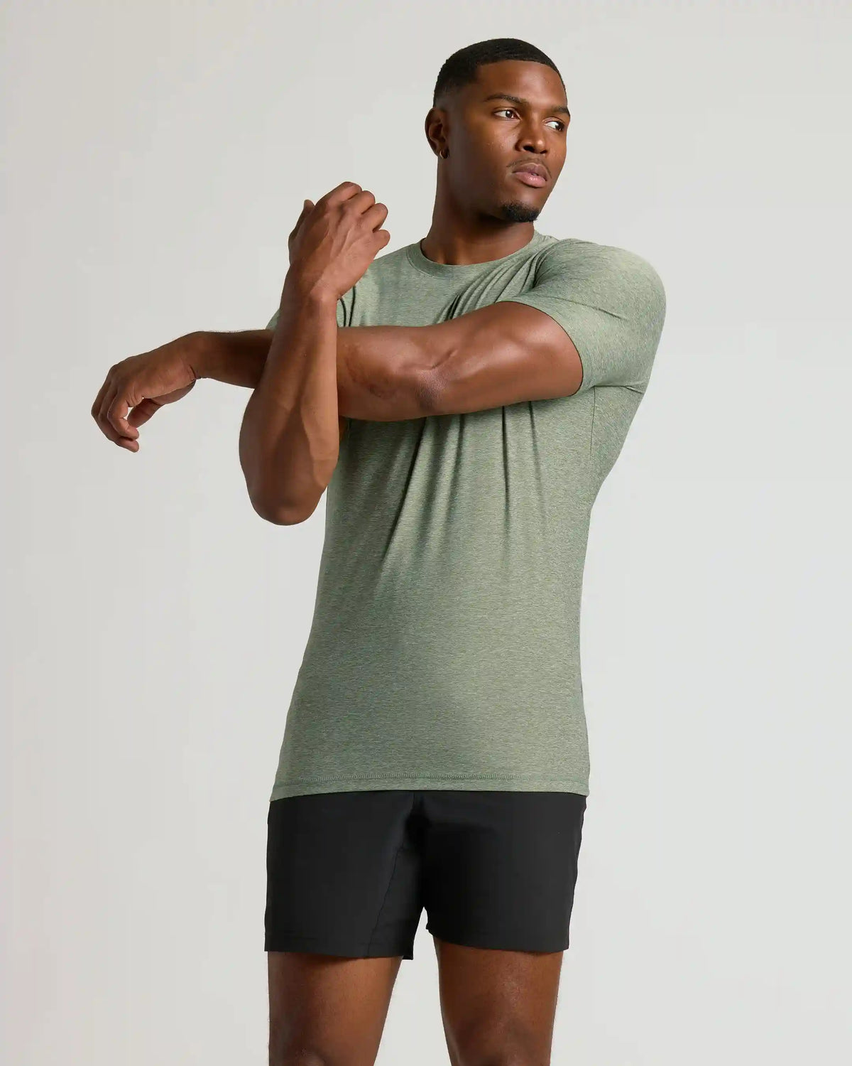 Heather Juniper Tall Active Crew Neck 2.0