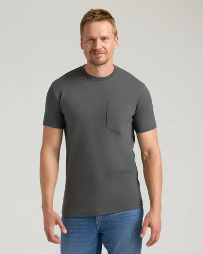 Carbon Tall Heavyweight Pocket Crew