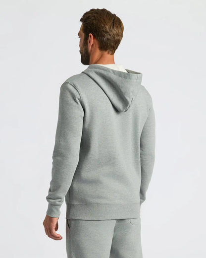 Dark Heather Gray Fleece French Terry Zip Hoodie