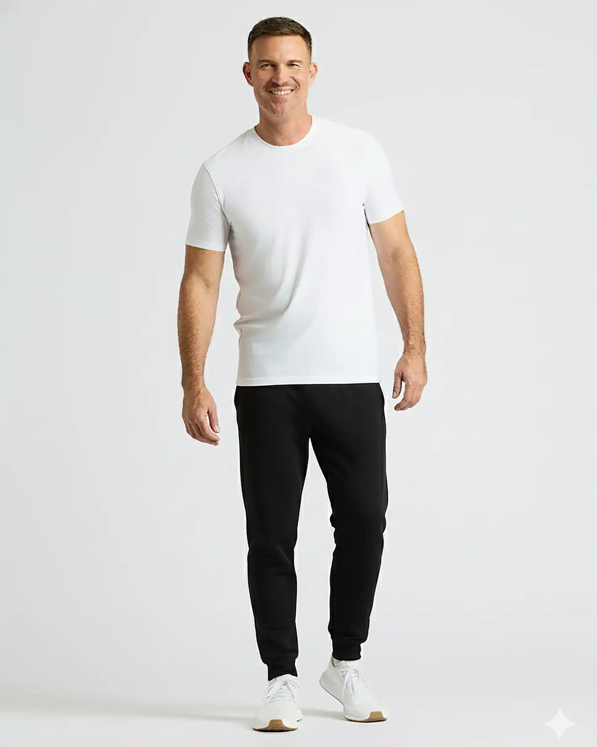 Black & Charcoal Heather Gray Active Training Joggers 2-Pack