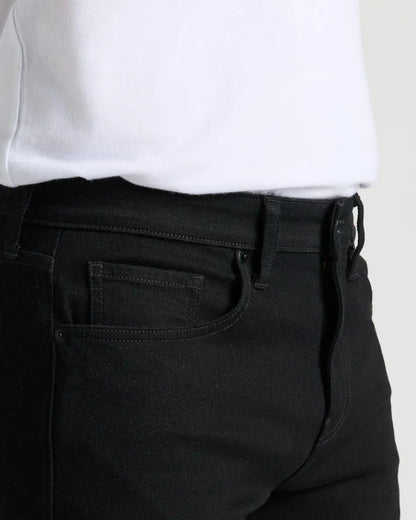 Black Wash Slim Authentic Denim Jeans
