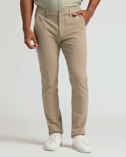 Black & Khaki Slim Chino Pants 2-Pack
