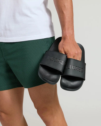 Black Comfort Slides