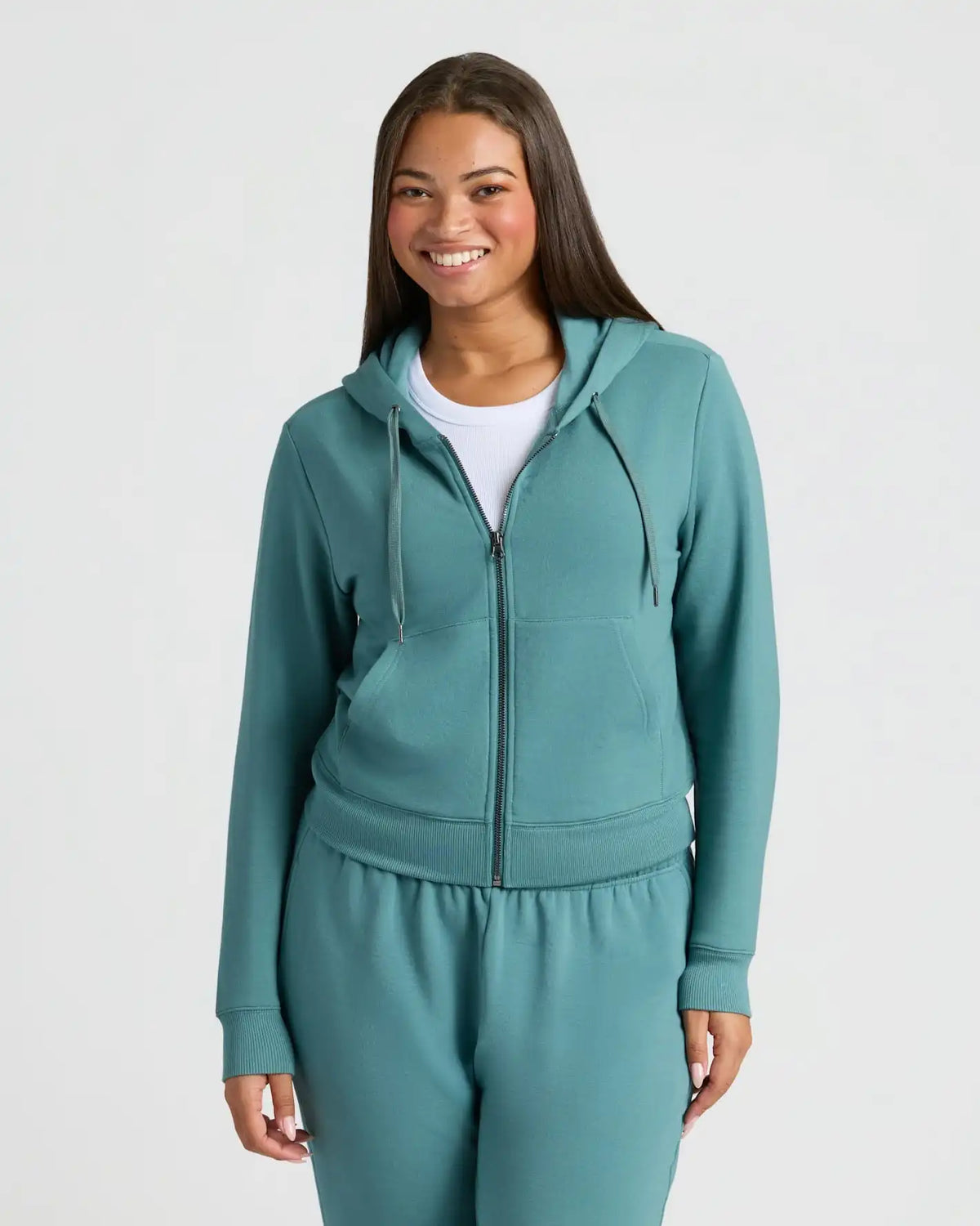 Womens Stormcloud Crop Zip Hoodie & Relaxed Jogger 2-Pack