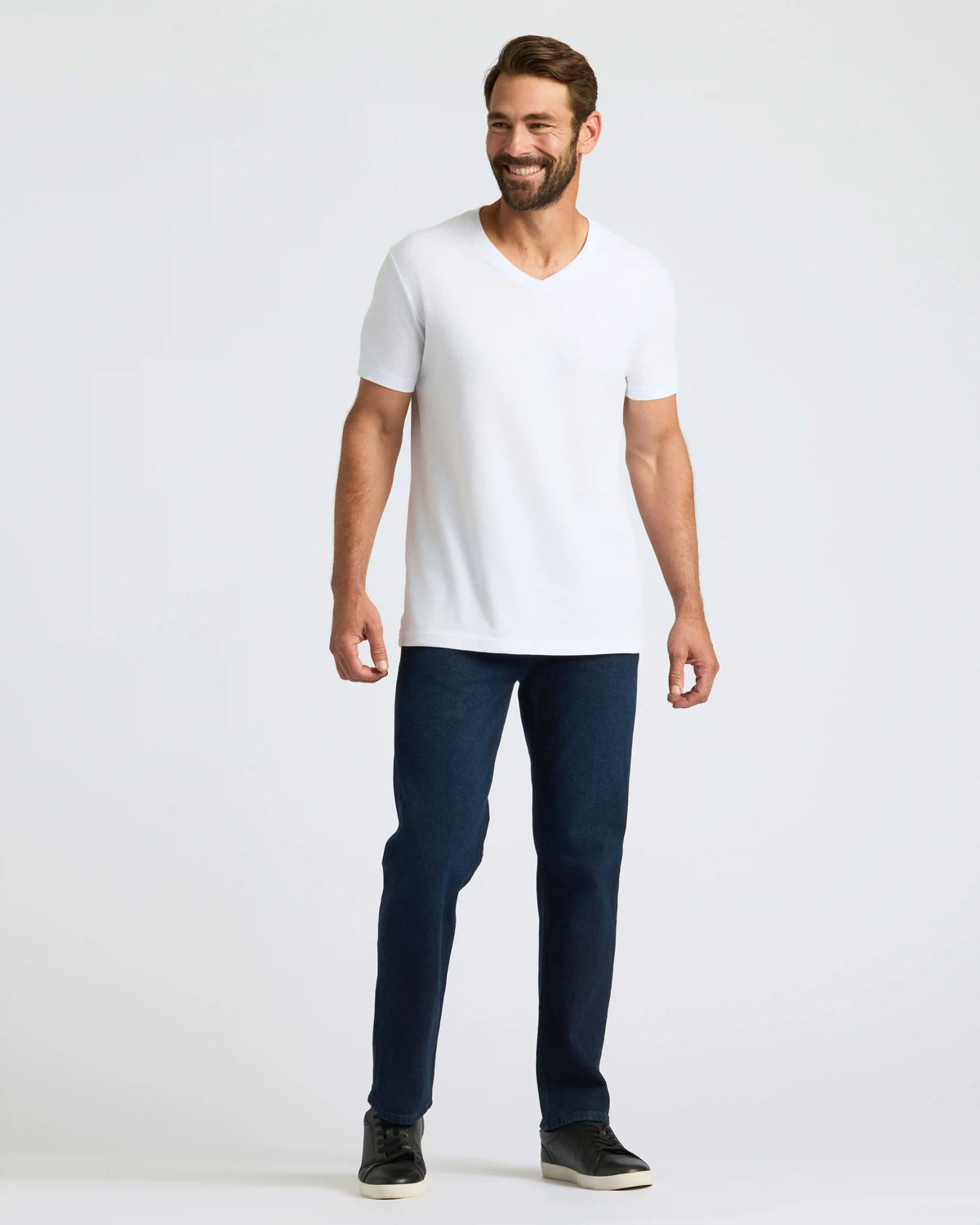 All White Classic V-Neck 10-Pack
