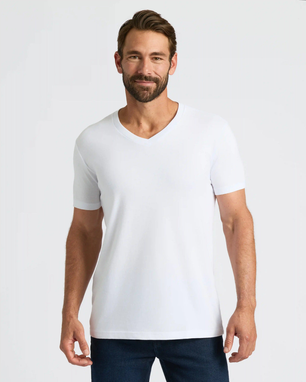 White Classic V-Neck 3-Pack