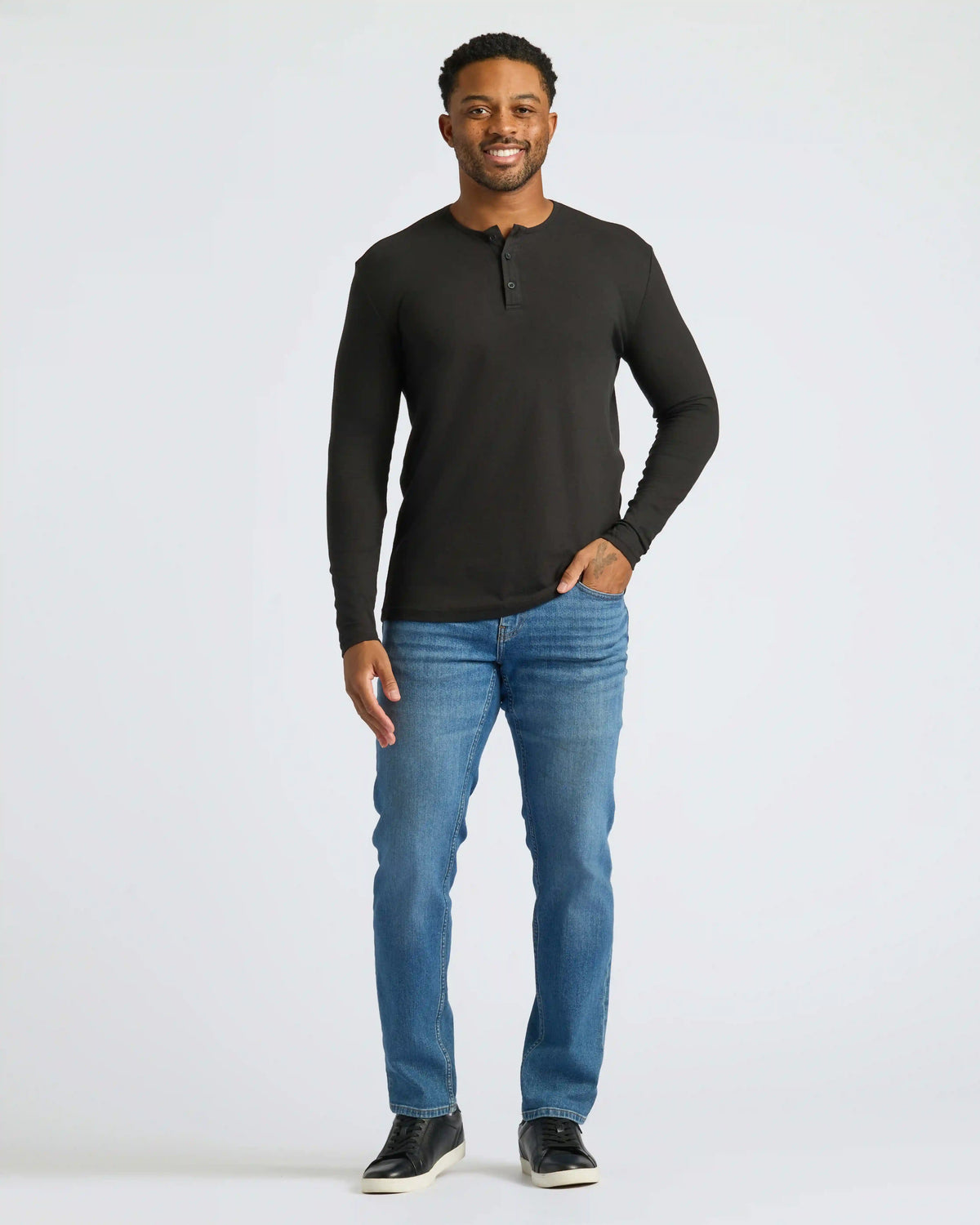 Black & White Classic Henley 2-Pack