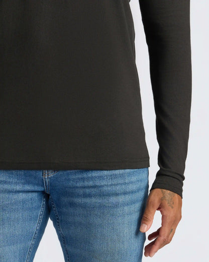 All Black Classic Henley 3-Pack